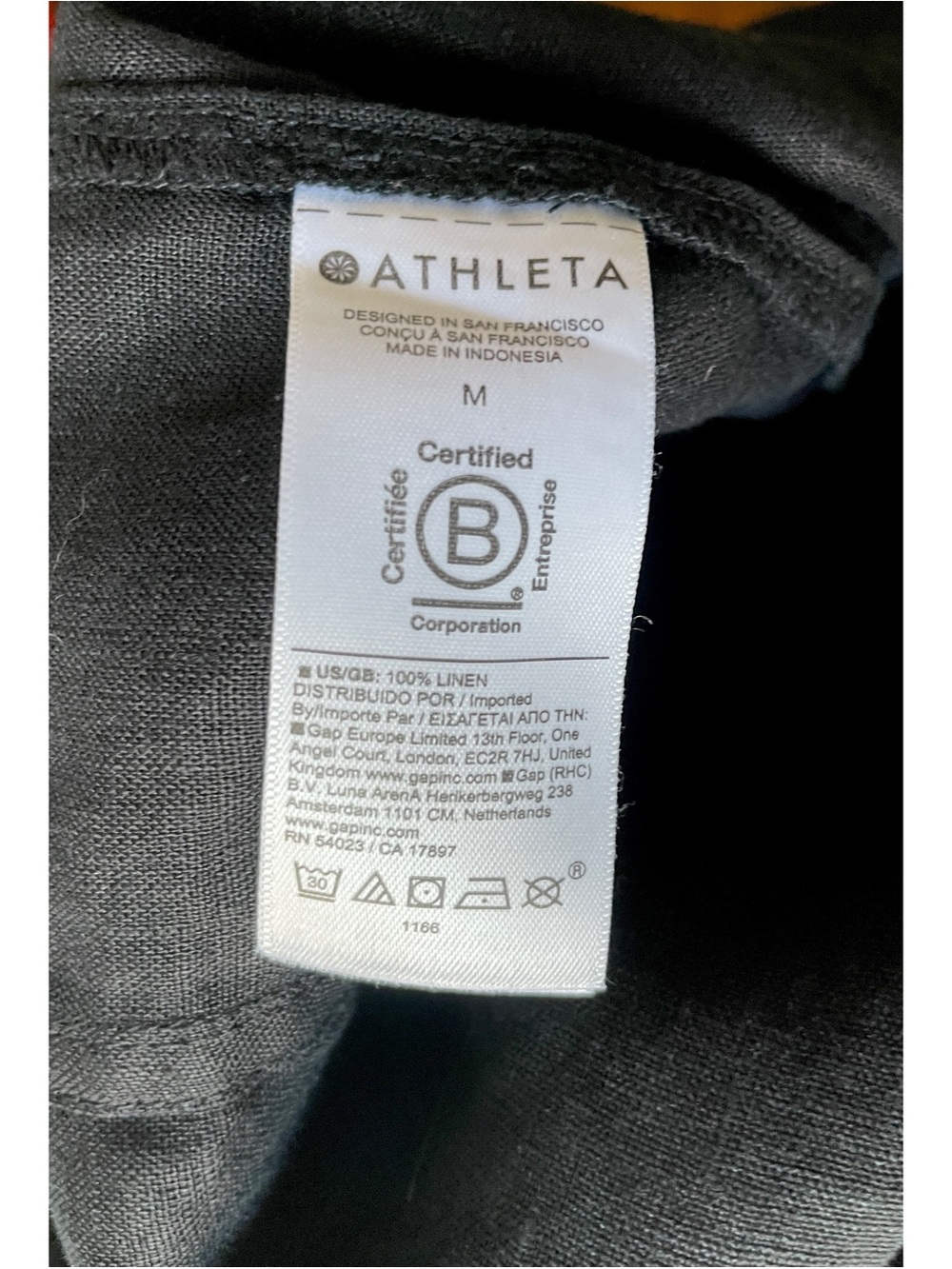 NWT Athleta Retreat Linen Romper BLACK Pockets, Size Medium - Picture 13 of 14